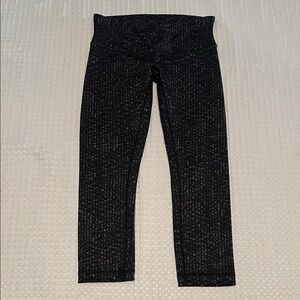 lululemon athletica Black Patterned Skinny Jeans